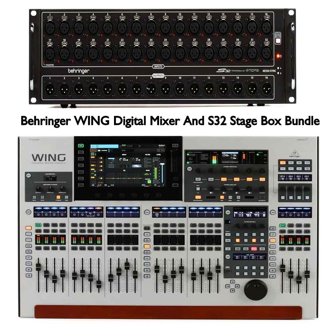 Behringer WING 48-Ch Digital Mixer and S32 Stage Box Bundle